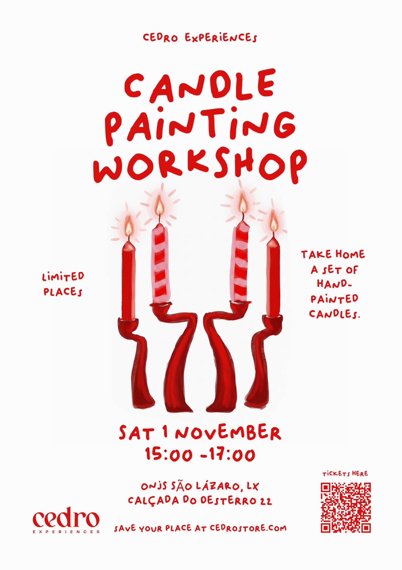 WORKSHOP DE PINTURA COM VELAS EM LISBOA, PORTUGAL