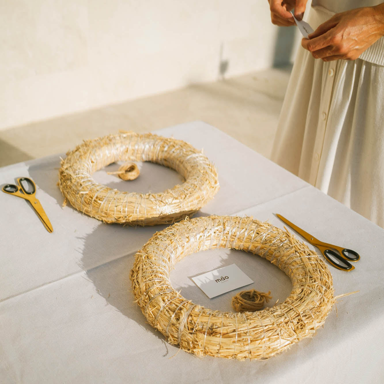 WORKSHOP DE COROAS DE FLORES EM LISBOA, PORTUGAL
