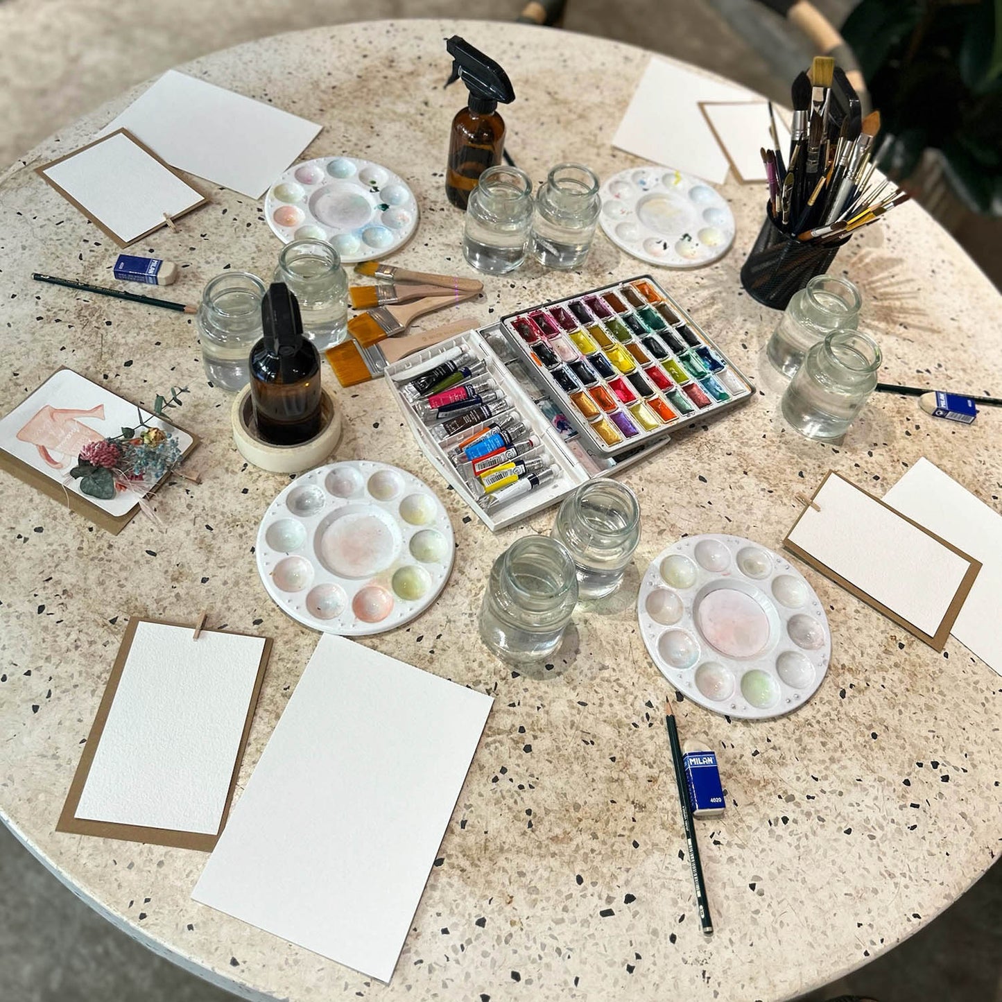 WORKSHOP DE AGUARELA EM MADRID, ESPANHA