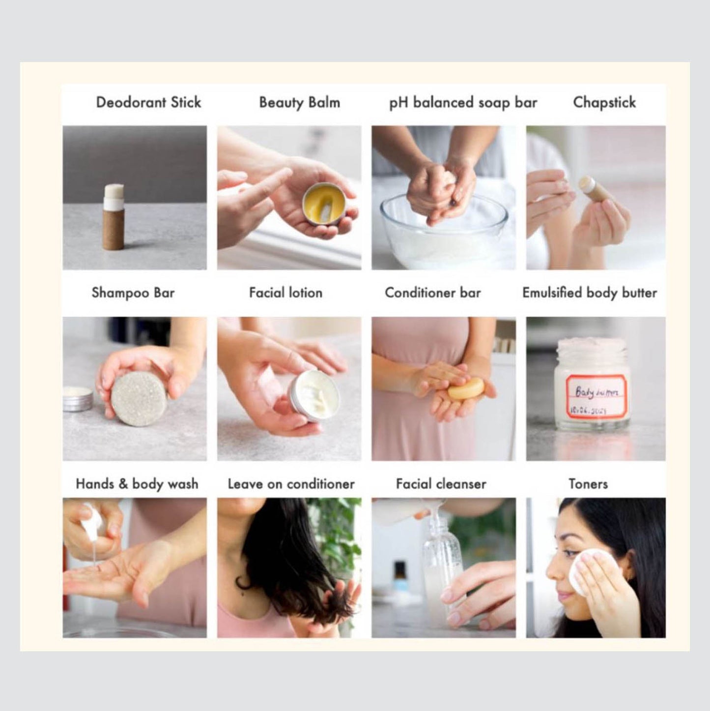 MAKE YOUR OWN ZERO WASTE BEAUTY COURSE ONLINE