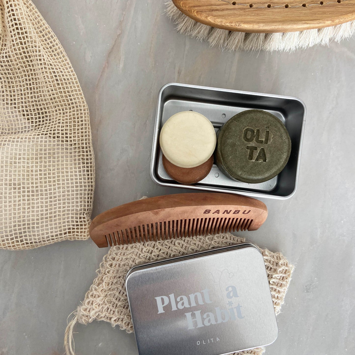 TRAVEL TIN SHAMPOO BAR | 3 PIECE CASE WITH DRIP TRAY