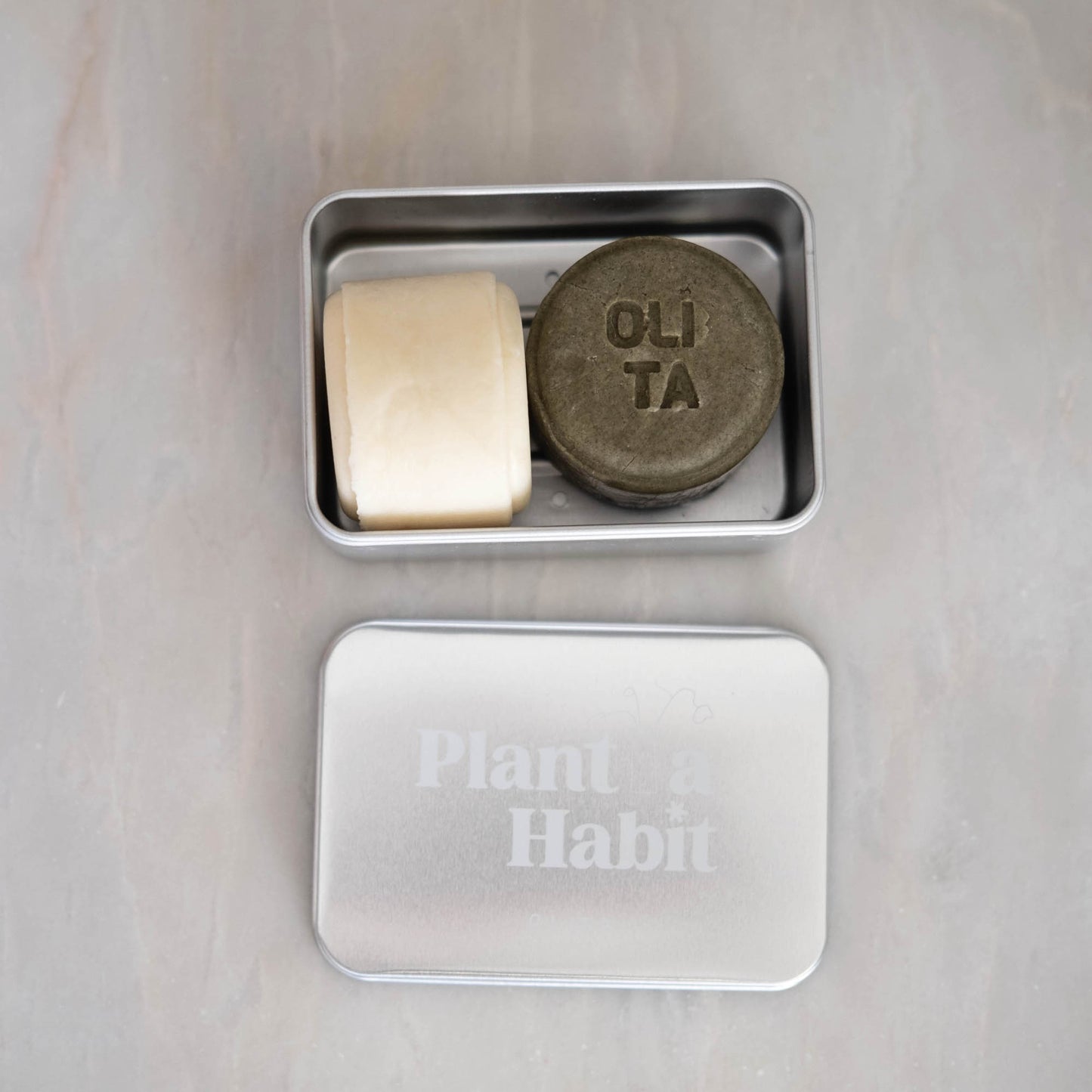 TRAVEL TIN SHAMPOO BAR | 3 PIECE CASE WITH DRIP TRAY